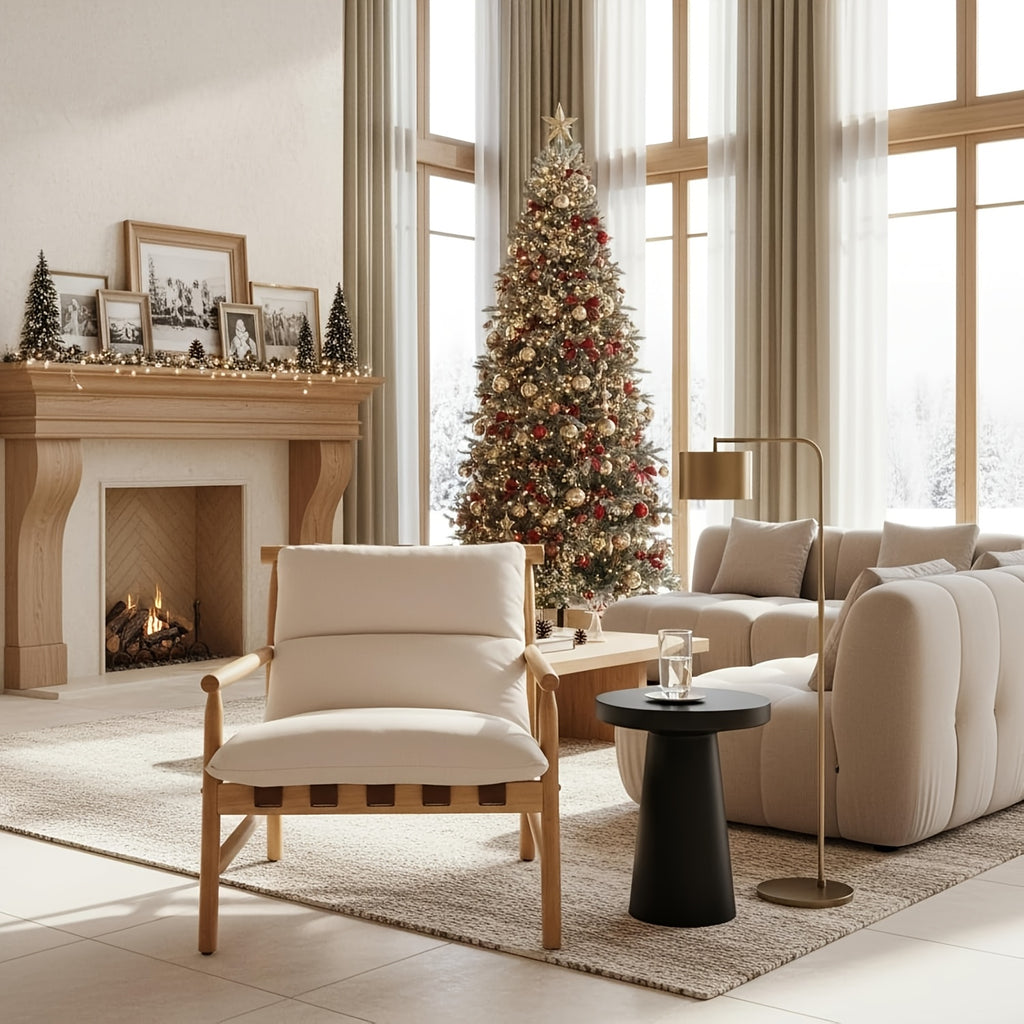 One Modern Accent Chair with Upholstery, Featuring Easy Assembly. This Solid Wood Lounge Chair Comes with a Removable Cushion And Is Designed for Low Back Support, Perfect for Reading in The Living Room, Bedroom, Or Balcony