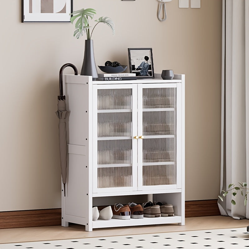 Entryway Shoe Organizer, All-In-One Storage Unit with Ample Space, Dust-Resistant And Airy Nan Bamboo Storage Solution, Minimalist Hallway Organizer, Footwear Rack